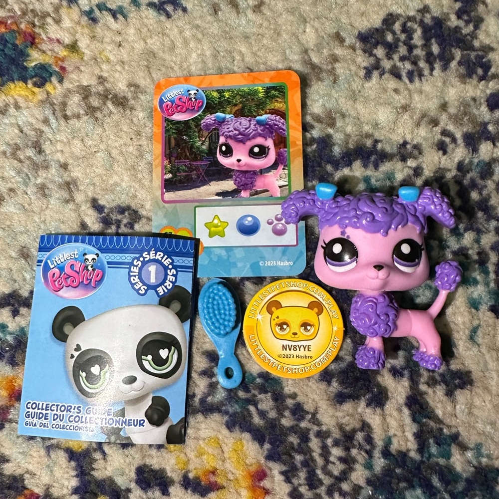 LPS purple poodle